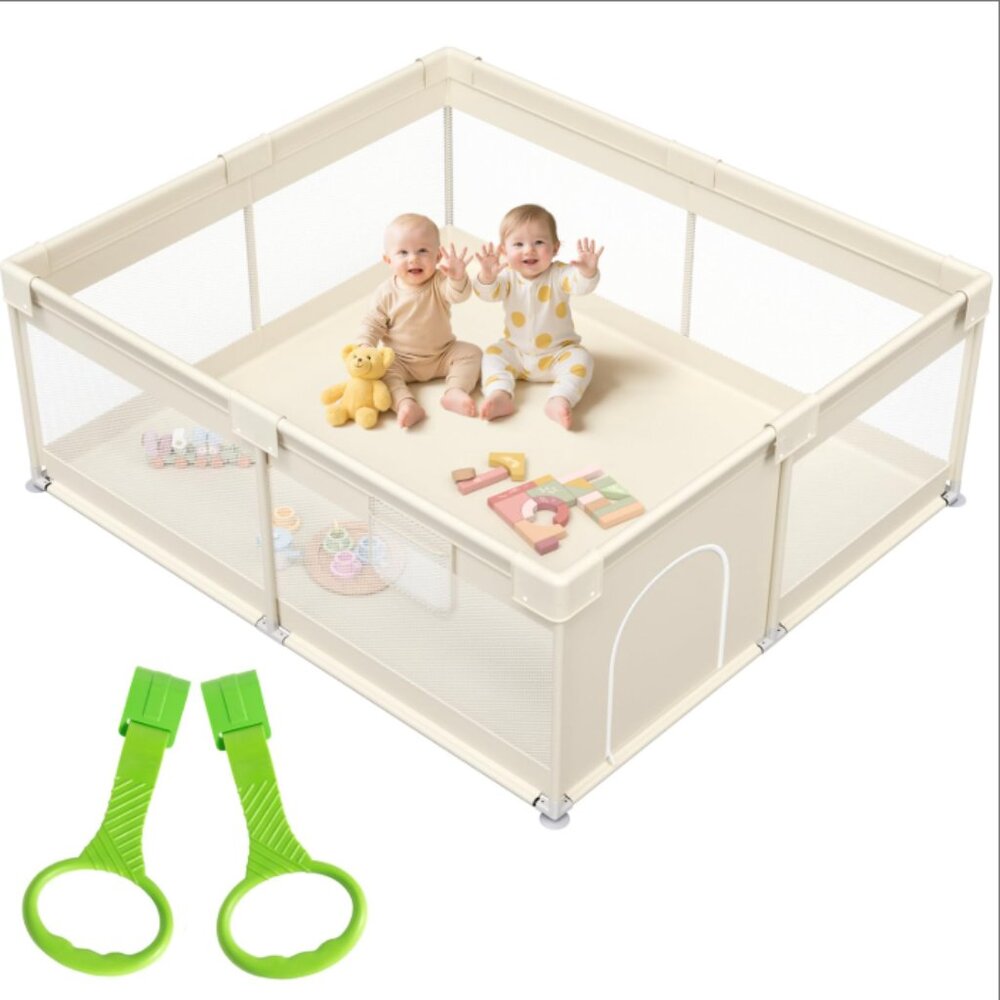 Large Baby Playpen for Toddler - 69×59in Babies Play Pen